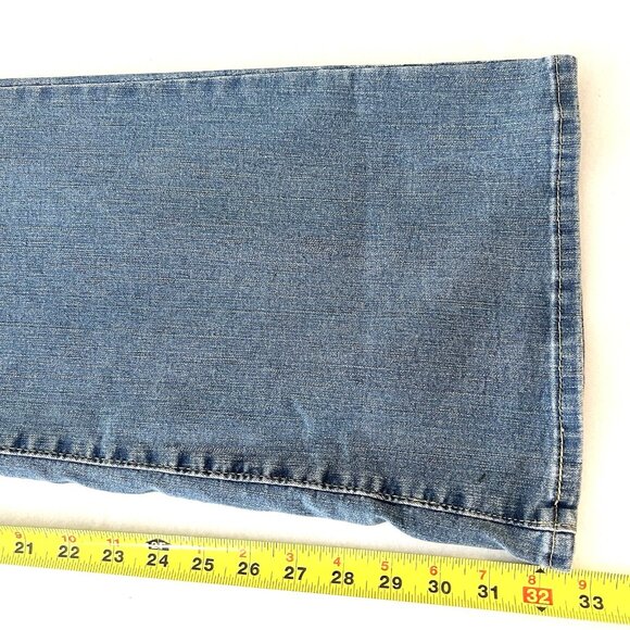 Signature Levi Strauss Women's Stretch Boot Cut Blue Denim Jean 28Long 39x34 NWT - Picture 10 of 12